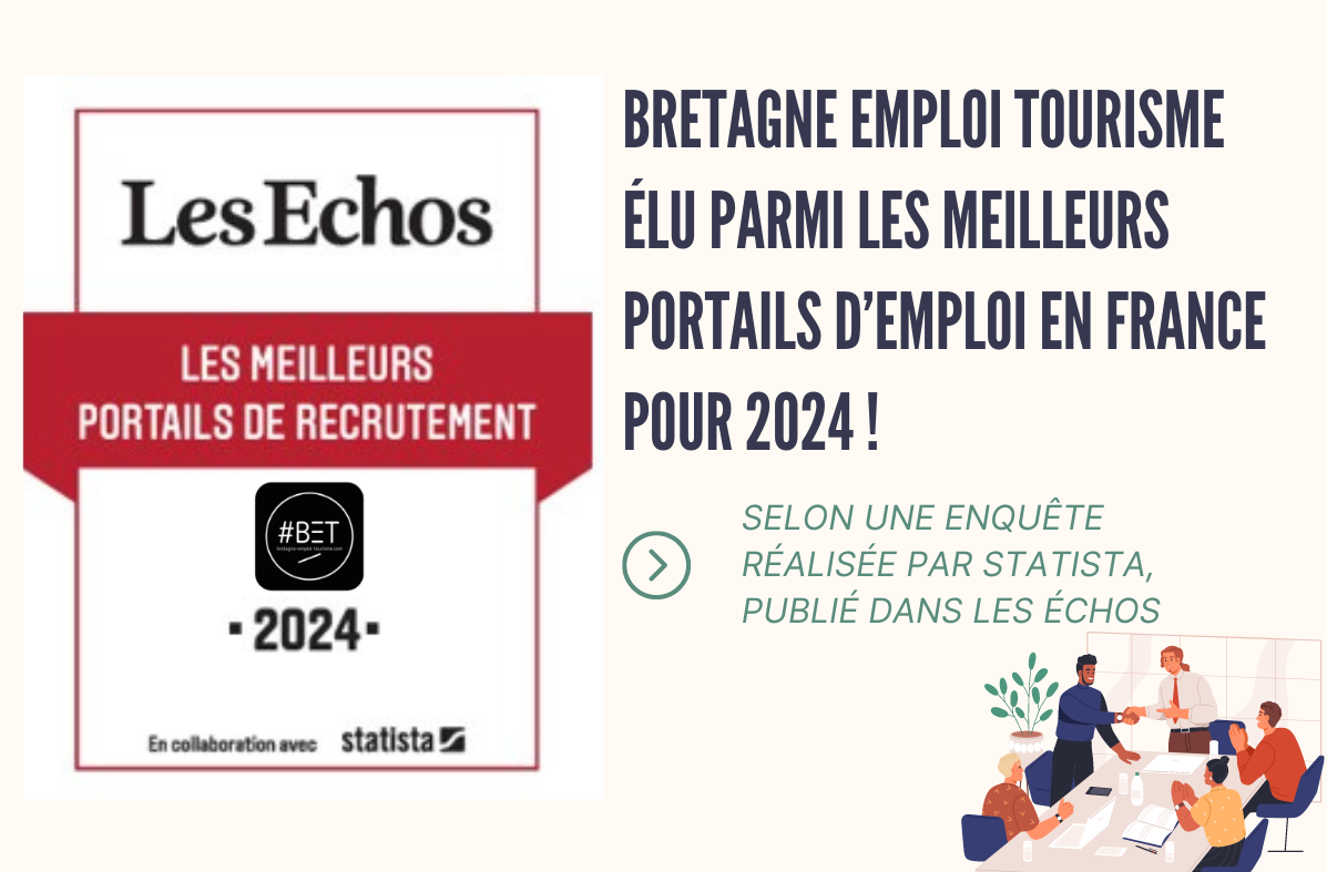 Bretagne Emploi Tourisme intègre le palmarès des meilleurs portails d’emploi en France pour 2024