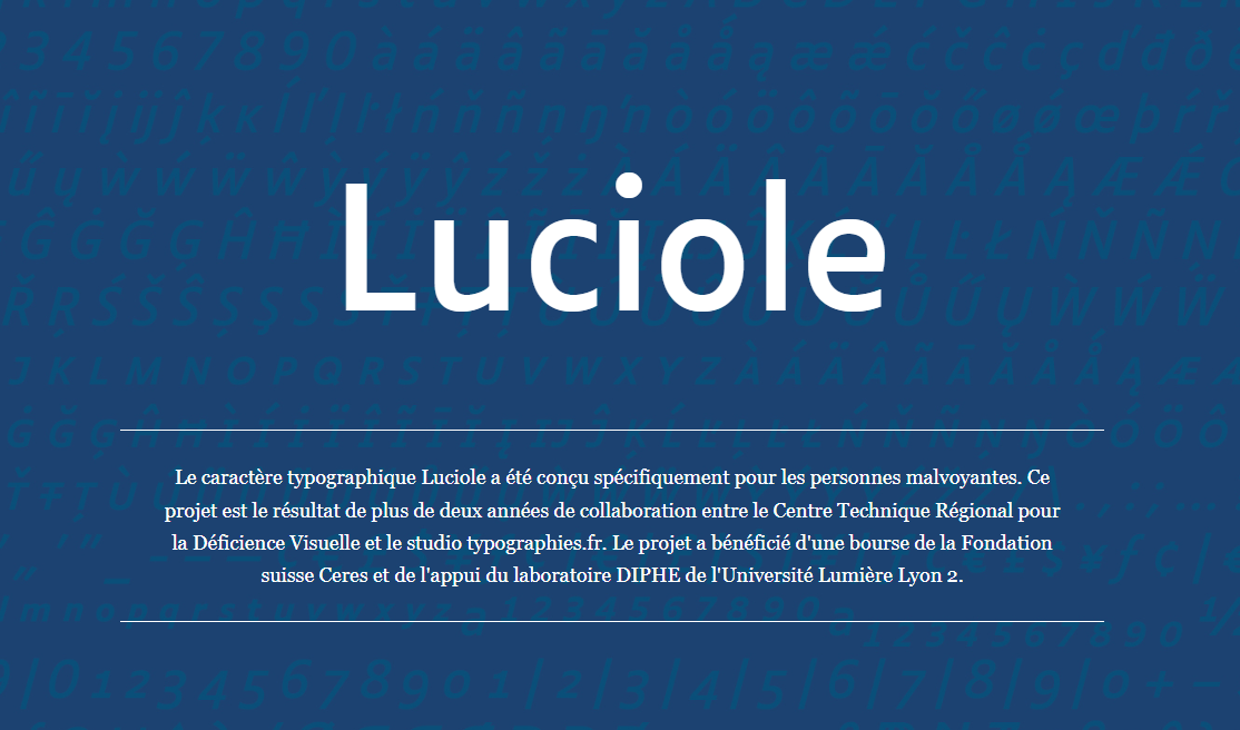 Luciole : la police d'écriture adaptée pour l'accessibilité