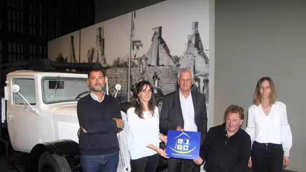 Remise de la "plaque Tourisme & Handicap" pour le Musée de la Résistance en Bretagne de Saint-Marcel
